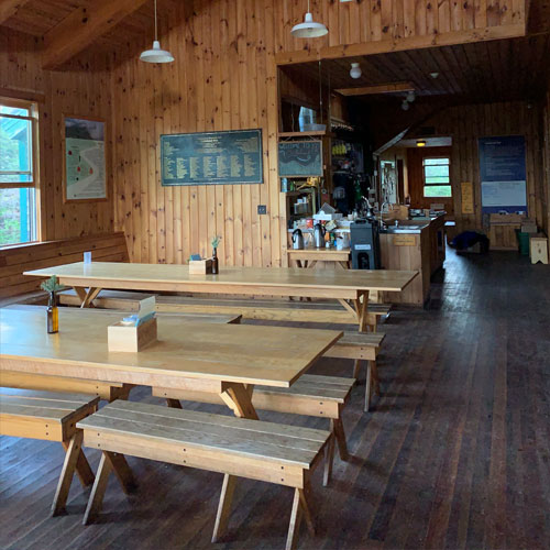 White Mountains Galehead Hut Kitchen