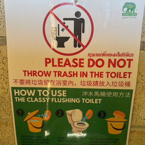 Thai Toilet Sign